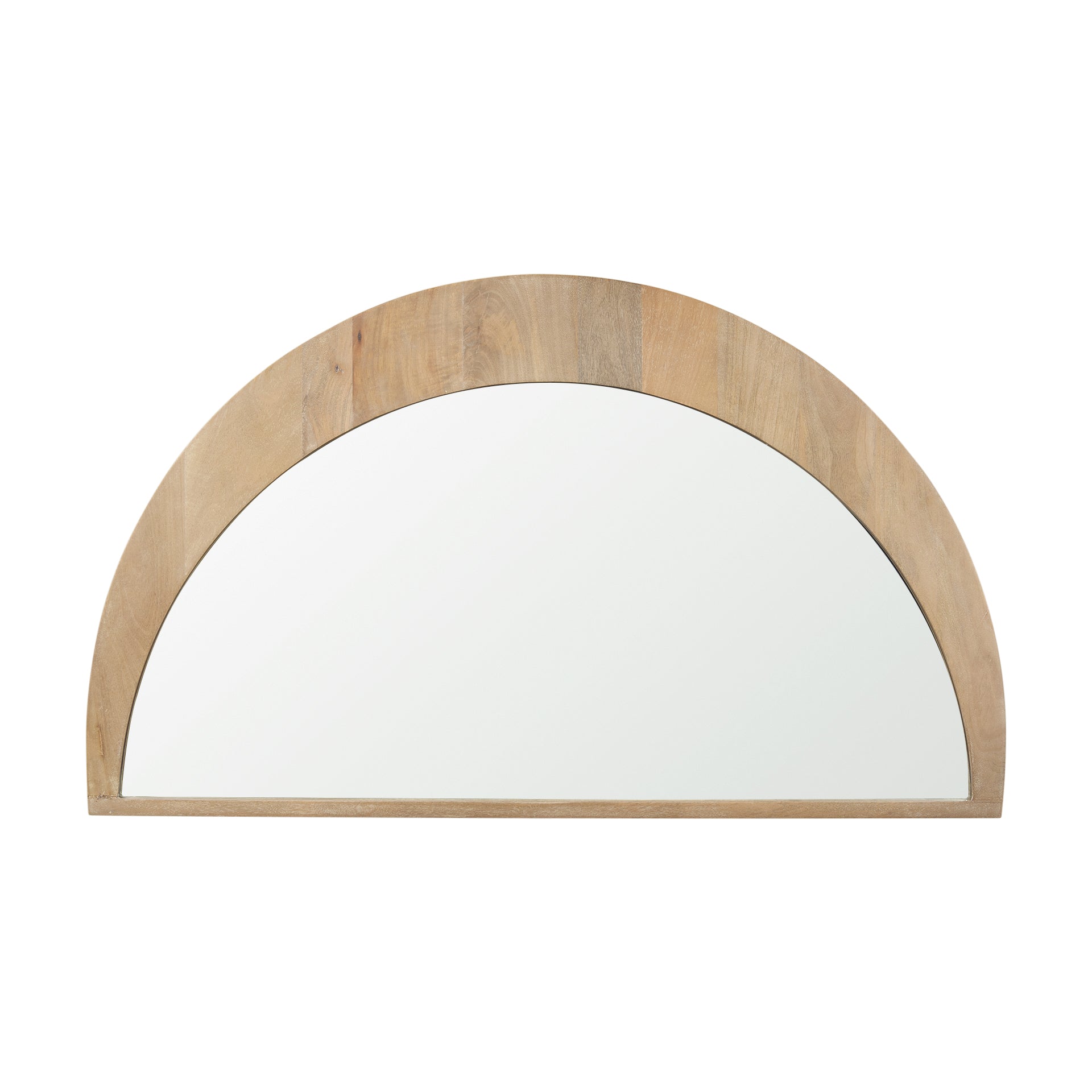 Celeste Light Brown Wood Large Mirror