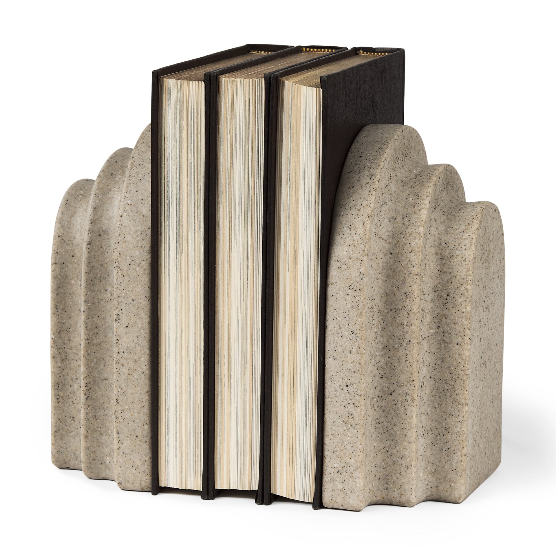 Empire Sandstone Resin Arc Book End Set