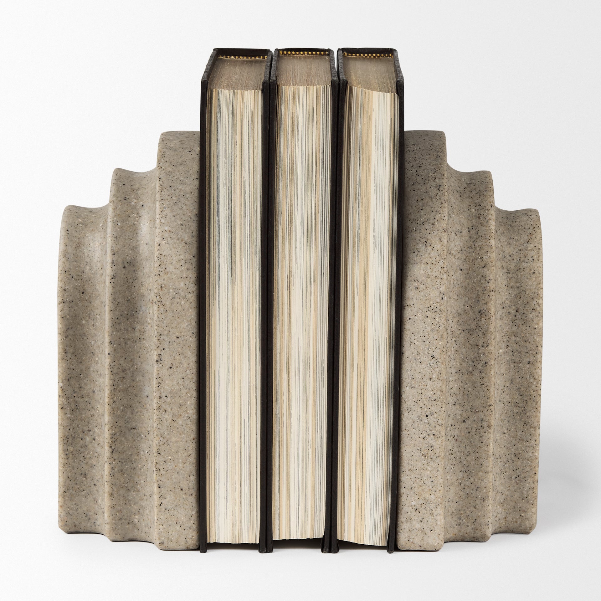 Empire Sandstone Resin Arc Book End Set