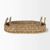 Haini Basketweave Seagrass Trays w/ Loop Handles