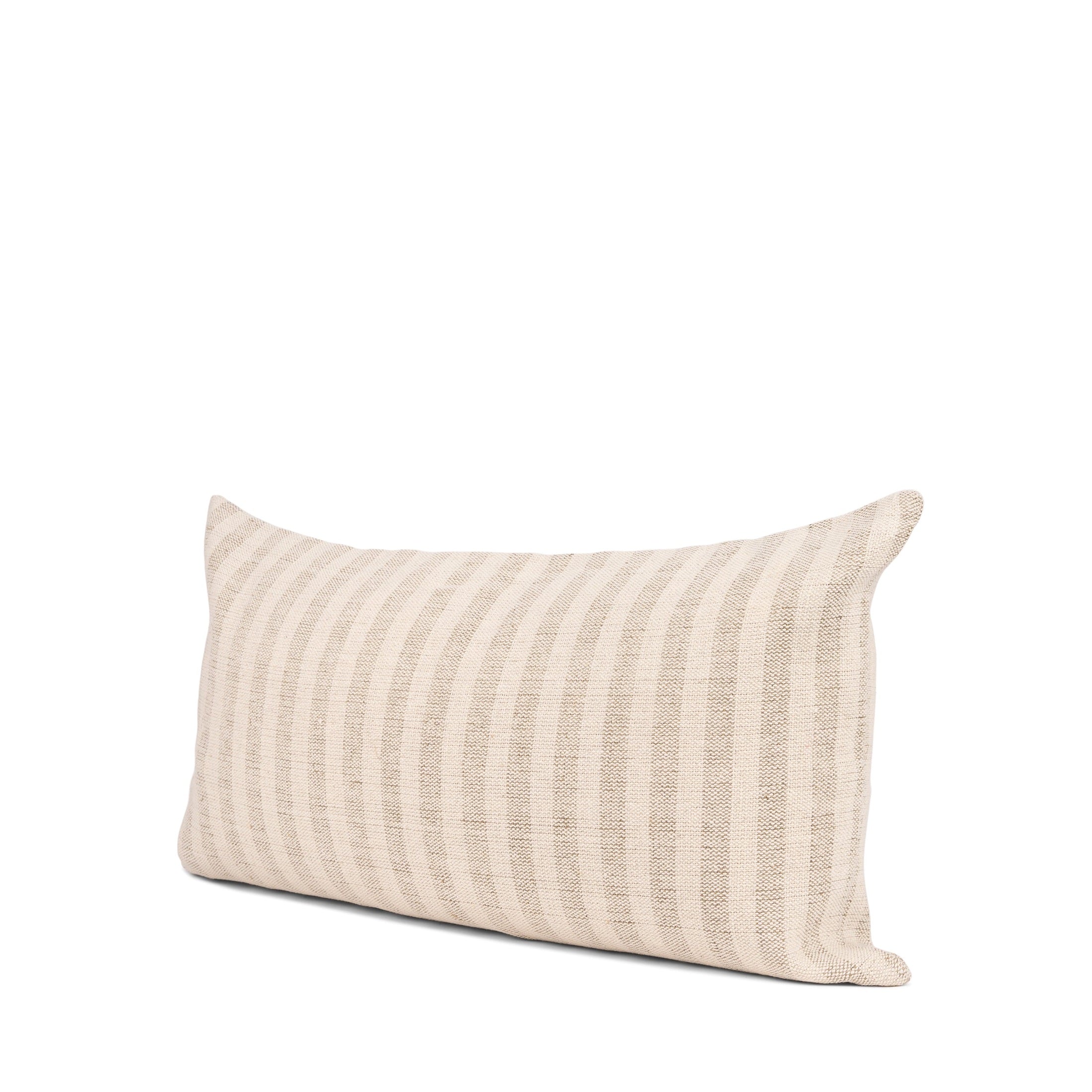 Jace Cream w/ Beige Stripe Linen-Cotton Square Decorative Pillow Cover-thumbmail-9