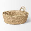 Ayanna Set of 2 Deep Nesting Seagrass Baskets w/ Handles