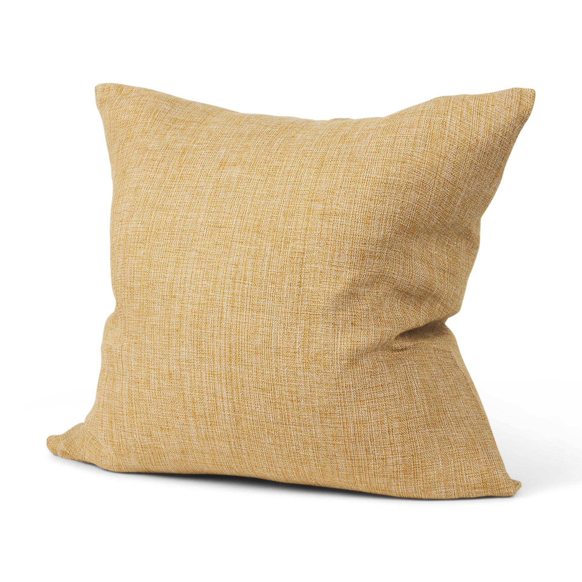 Jacklyn Mustard Linen Square Decorative Pillow Cover-thumbmail-2