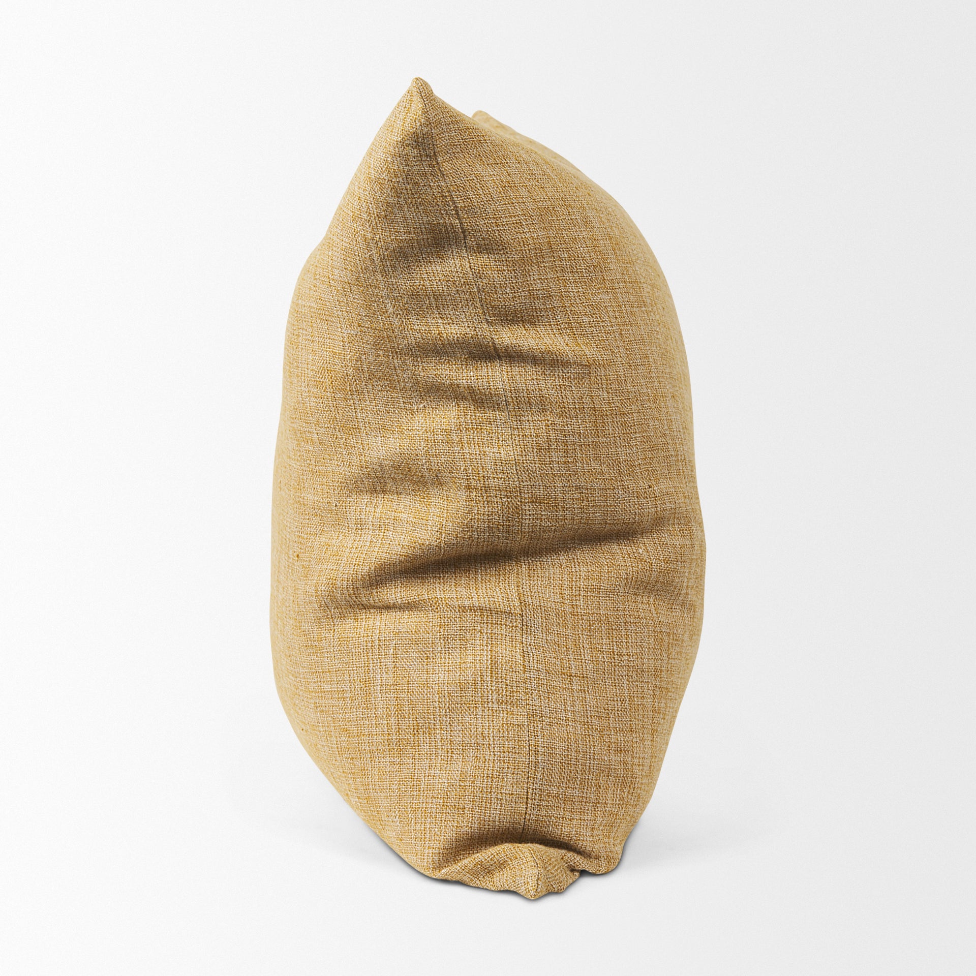 Jacklyn Mustard Linen Square Decorative Pillow Cover-thumbmail-3