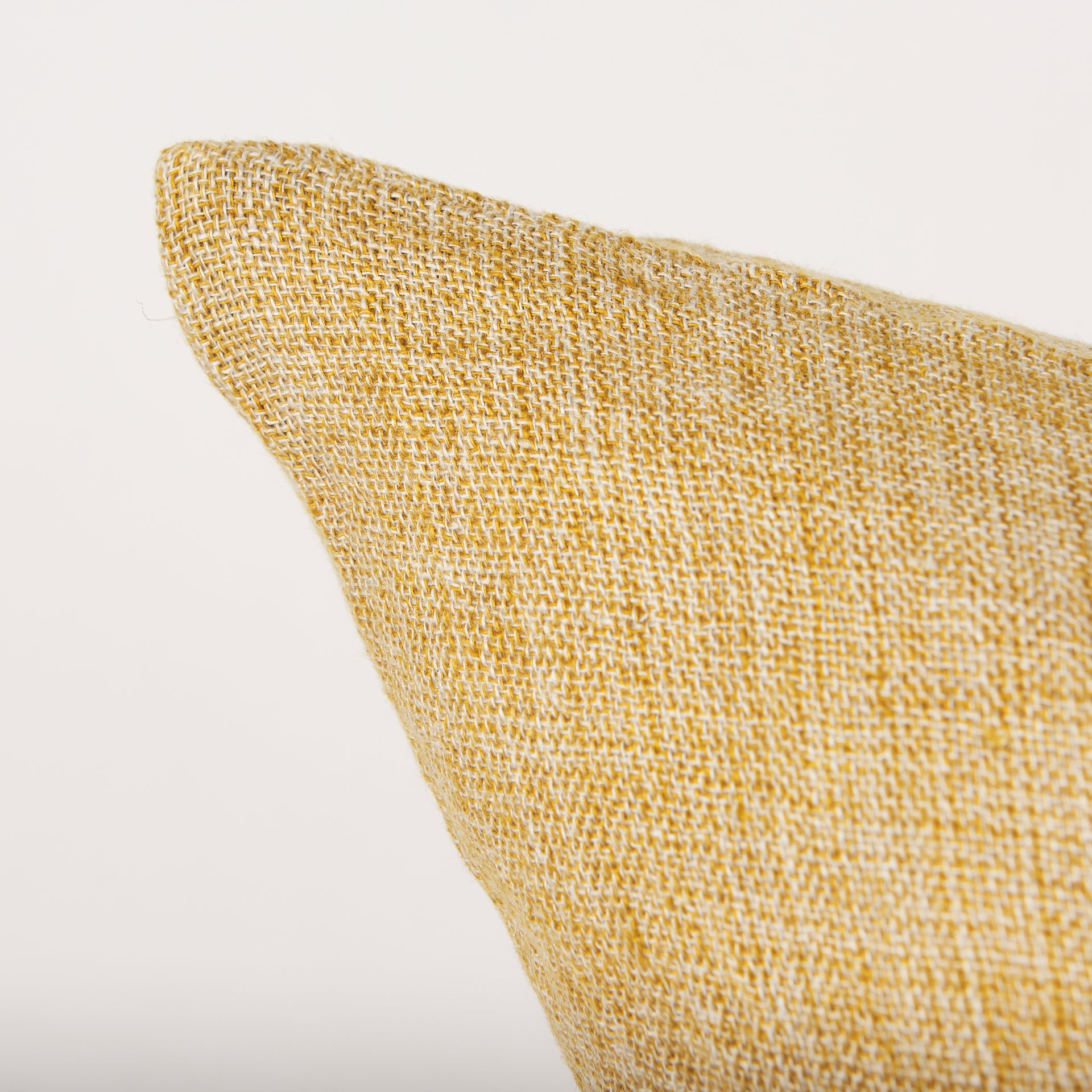 Jacklyn Mustard Linen Square Decorative Pillow Cover-thumbmail-4