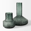 Jolene Short Green Glass Vase