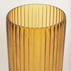 Dawn Tall Amber Glass Vase