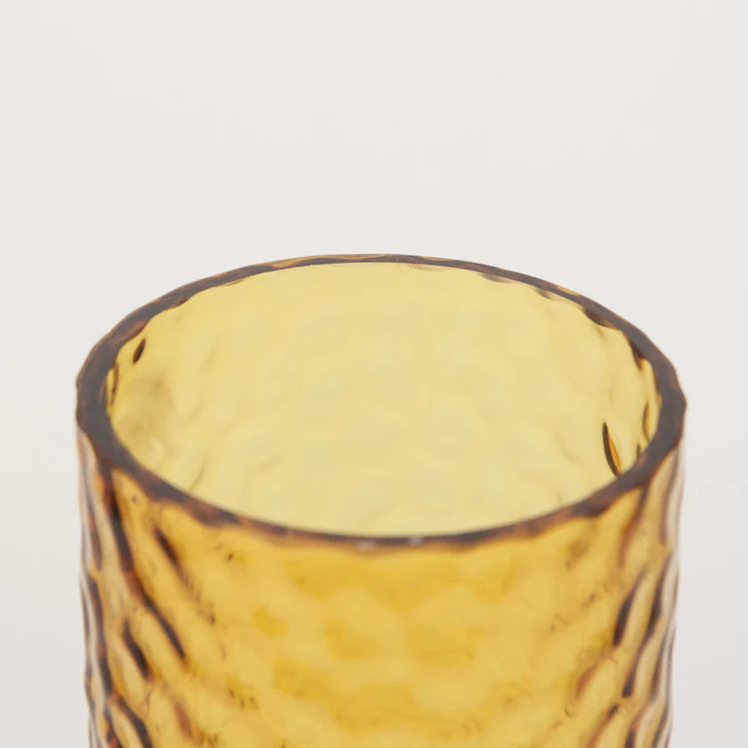 Jolene Tall Amber Glass Vase