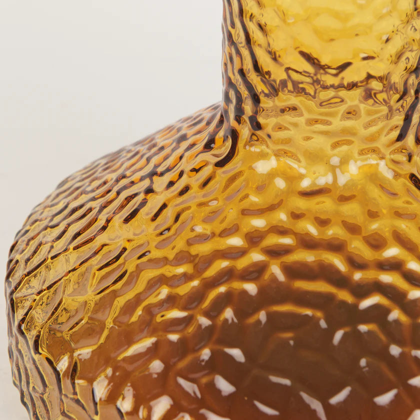 Jolene Tall Amber Glass Vase