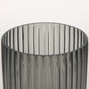 Dawn Short Smokey Black Glass Vase