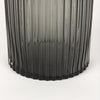 Dawn Short Smokey Black Glass Vase