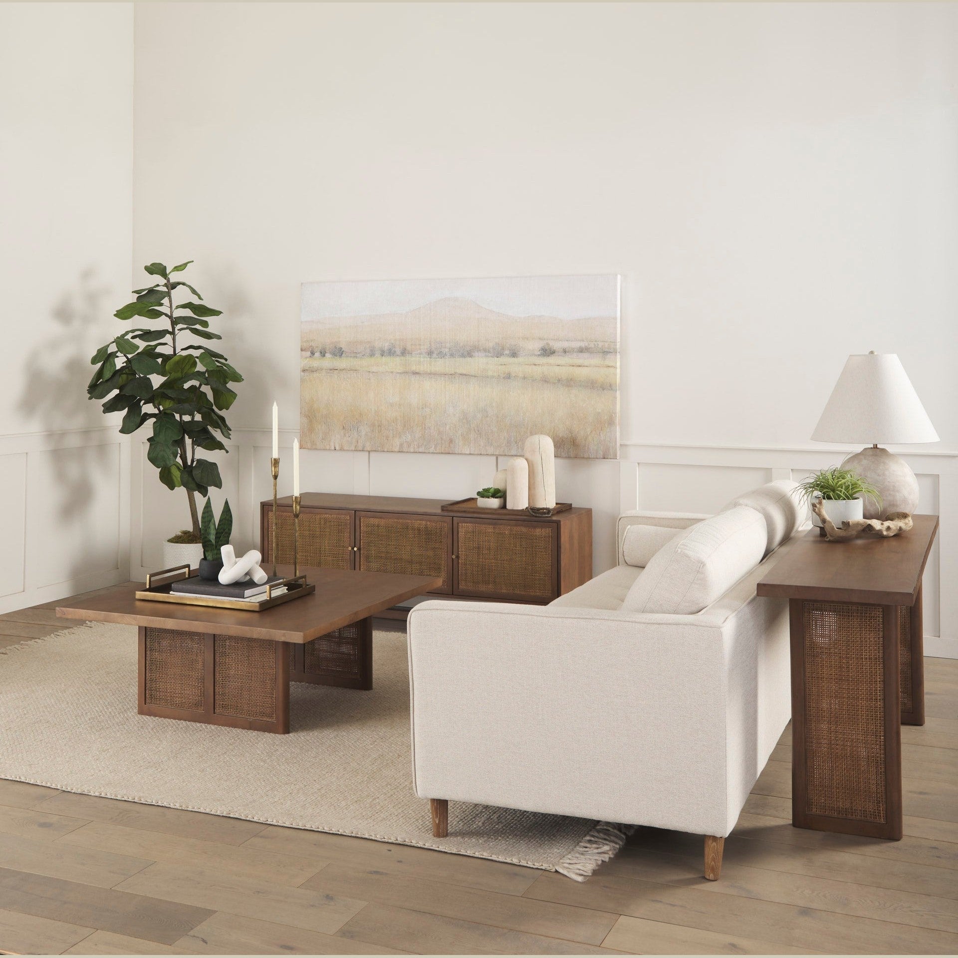 Medium Brown Wood | Cane Accent_9