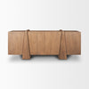 Eula Medium Brown Wood 4-Door Sideboard