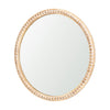 Roan Light Brown Wood Beaded Wall Mirror