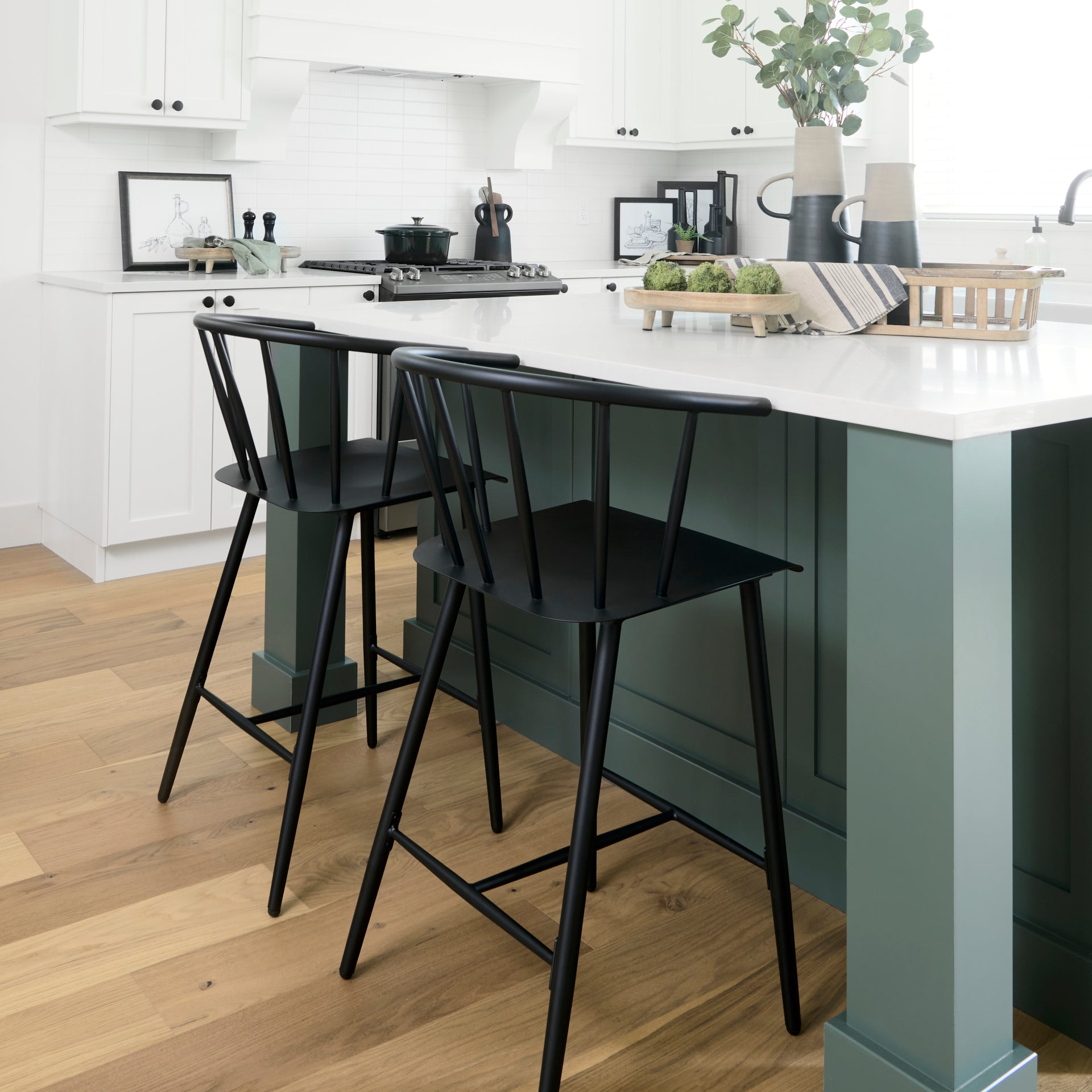 Colin Black Metal Counter Stool