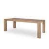 Beth Light Brown Wood Rectangular Dining Table