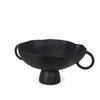 Radka Large Matte Black Metal Decorative Bowl