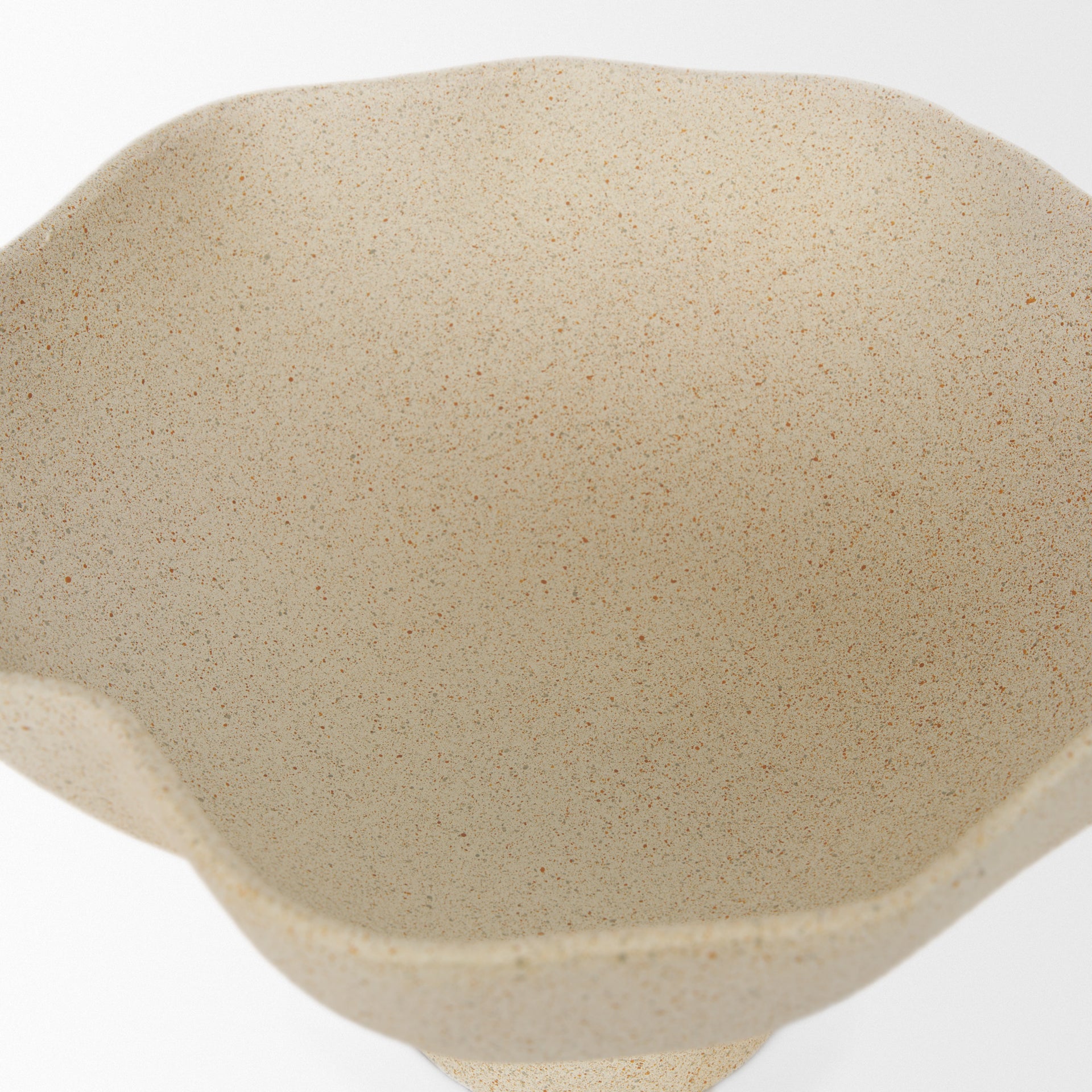 Radka Beige Textured Metal Decorative Bowl-thumbmail-5