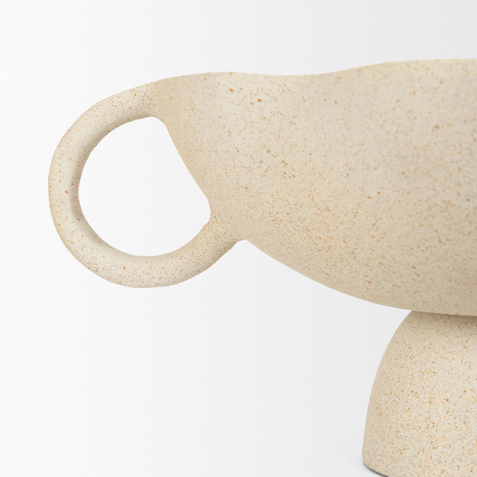 Radka Beige Textured Metal Decorative Bowl-thumbmail-4