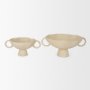 Radka Beige Textured Small Metal Decorative Bowl