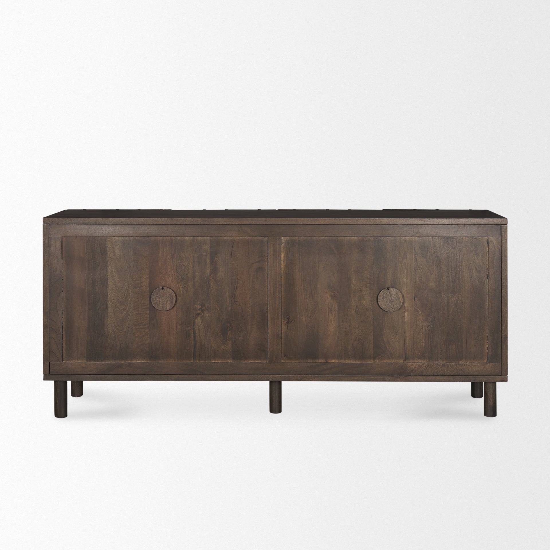 Heera Dark Brown Diamond Motif w/ Shelf Sideboard-thumbmail-4