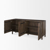 Heera Dark Brown Diamond Motif w/ Shelf Sideboard
