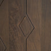 Heera Dark Brown Diamond Motif w/ Shelf Sideboard