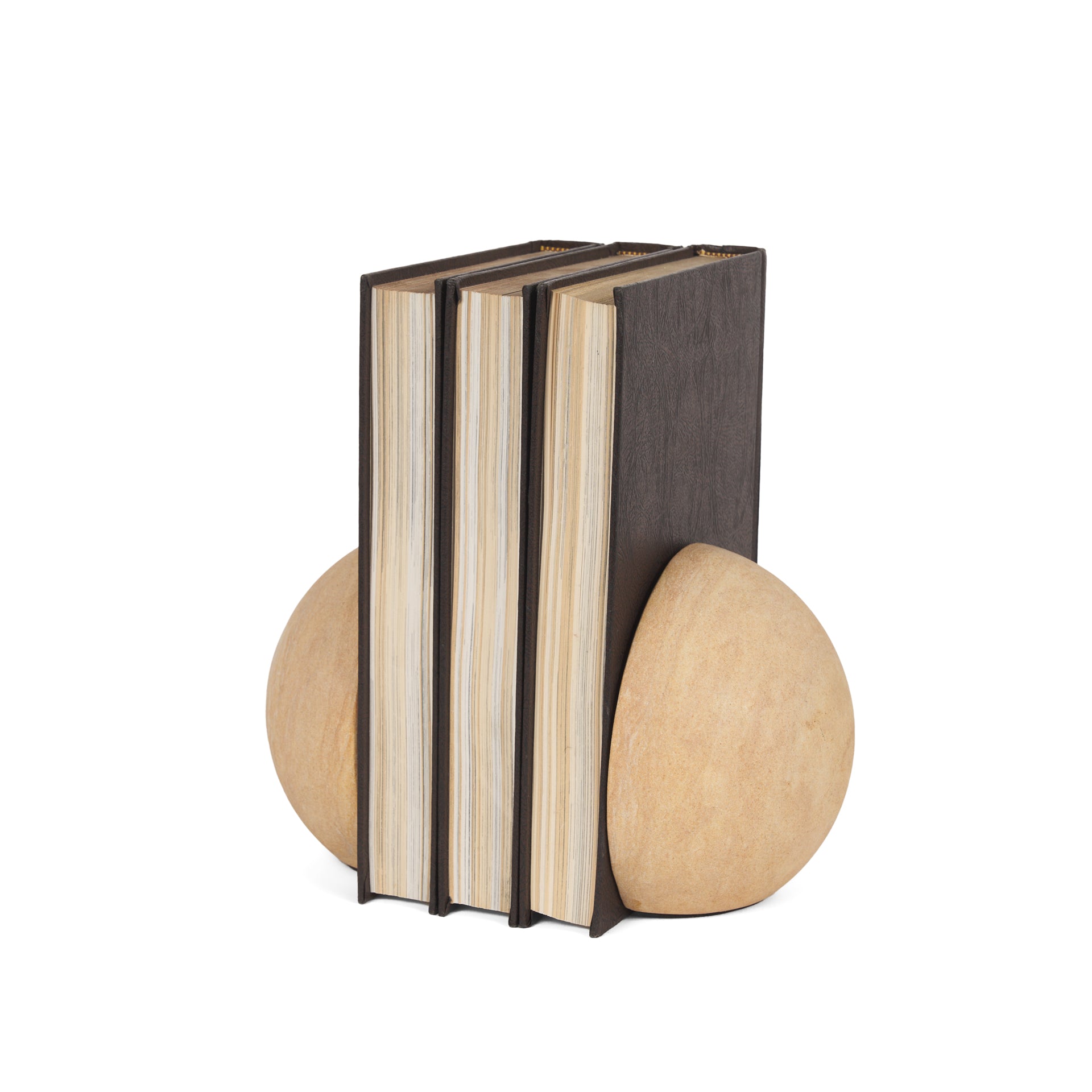 Rahmi Sandstone Orb Bookends