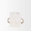 Raena White Marble House Door Stopper