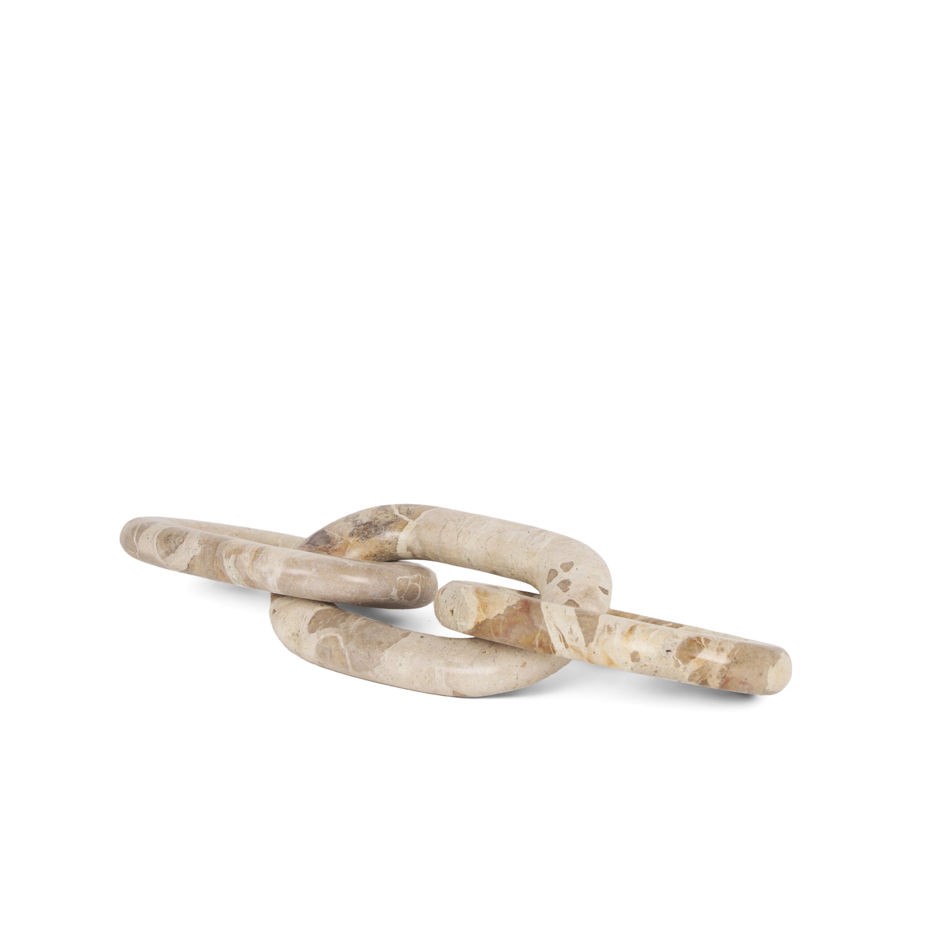 Reinir Beige Marble Chain Link Decorative Object-thumbmail-2