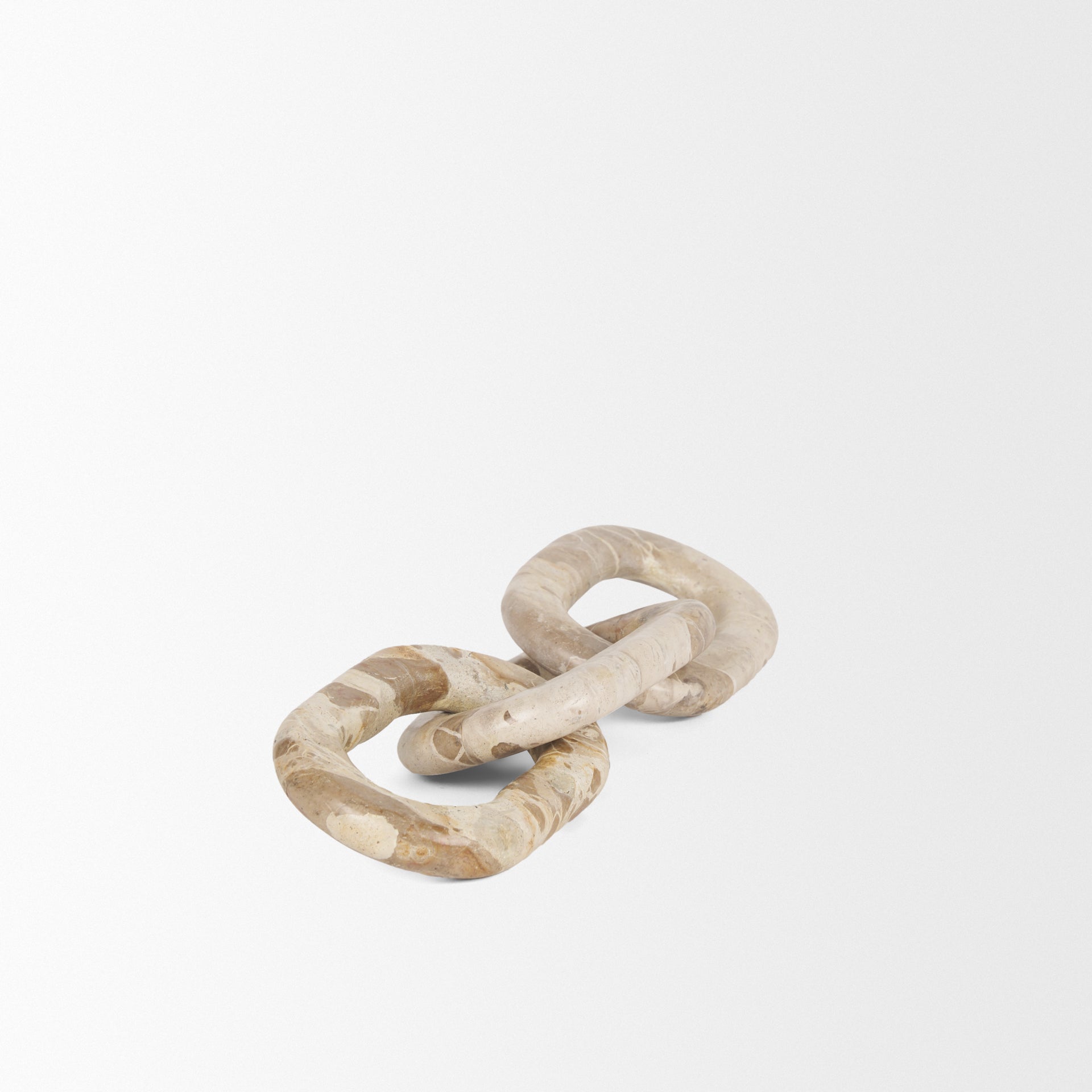 Reinir Beige Marble Chain Link Decorative Object-thumbmail-4