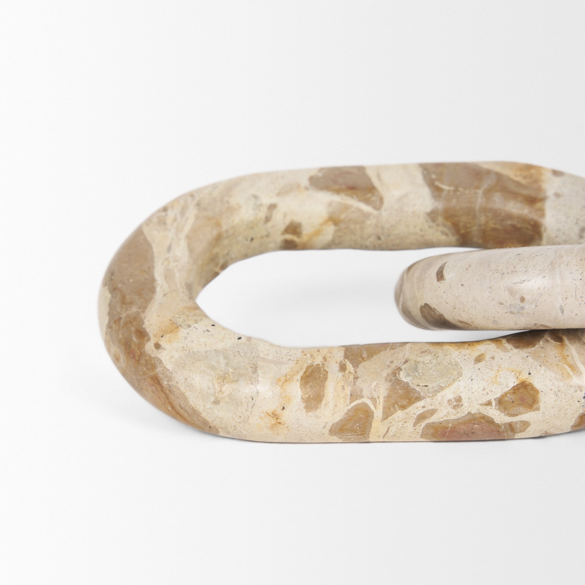 Reinir Beige Marble Chain Link Decorative Object-thumbmail-6