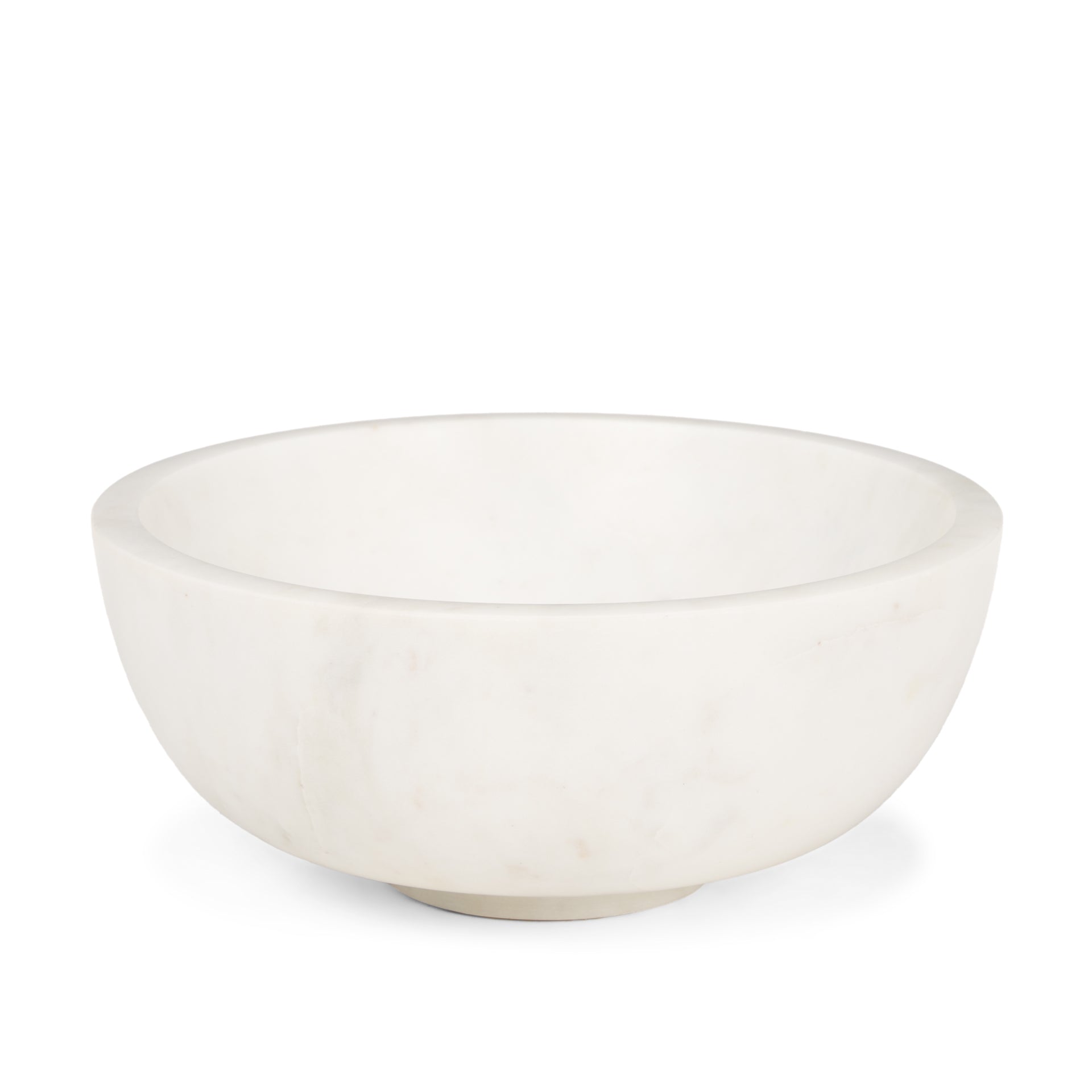 Katora Large Premium Solid White Marble Bowl-thumbmail-1