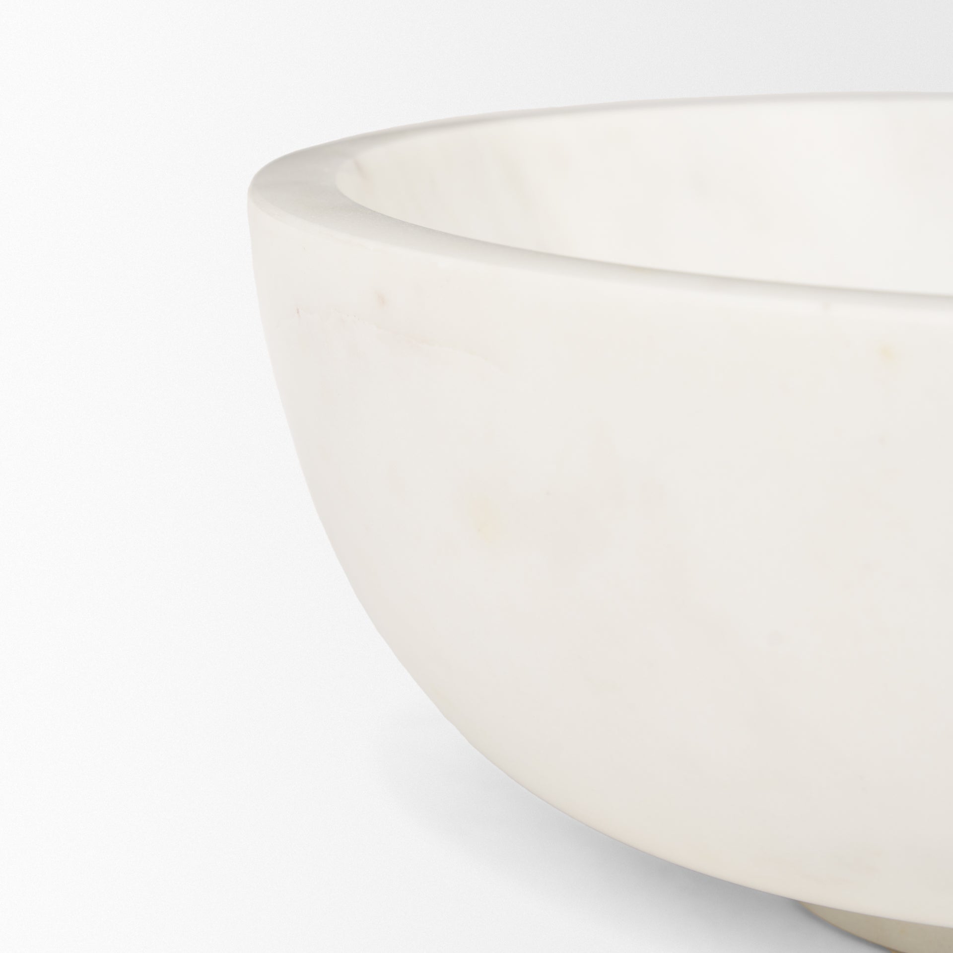 Katora Large Premium Solid White Marble Bowl-thumbmail-4