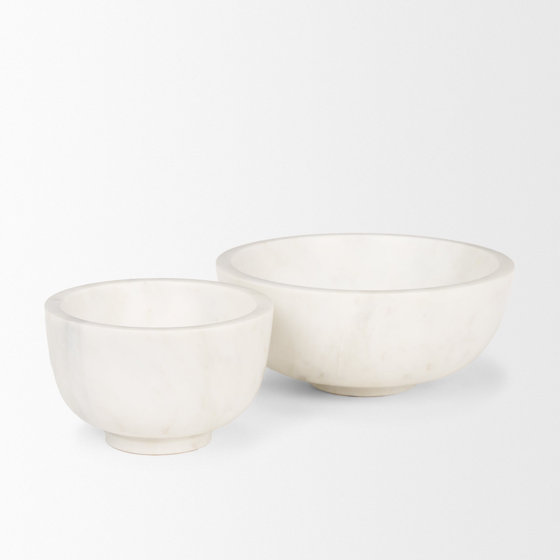 Katora Large Premium Solid White Marble Bowl-thumbmail-7