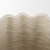 Velia Short Seashell Sculptural Cream Glazed Ceramic Vase