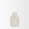 Tyrus Medium Textured Matte White w/ Speckling Ceramic Vase