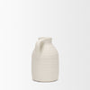 Tyrus Medium Textured Matte White w/ Speckling Ceramic Vase