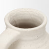 Tyrus Medium Textured Matte White w/ Speckling Ceramic Vase