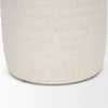 Tyrus Medium Textured Matte White w/ Speckling Ceramic Vase