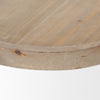 Virve Round Light Brown Wood w/ Gray Wash Wooden Trays