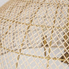 Thad 4-Light Natural Woven Rattan Dome Chandelier