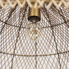 Thad 1-Light Natural Woven Rattan Dome Pendant