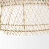 Thad 1-Light Natural Woven Rattan Dome Pendant