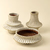 Stria Stoneware Layered Vase