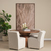 Akira Textured Beige Metal Pillar Candle Holder