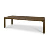 Kendrix 84" Dark Brown Oak Wood Extendable Rectangular Dining Table