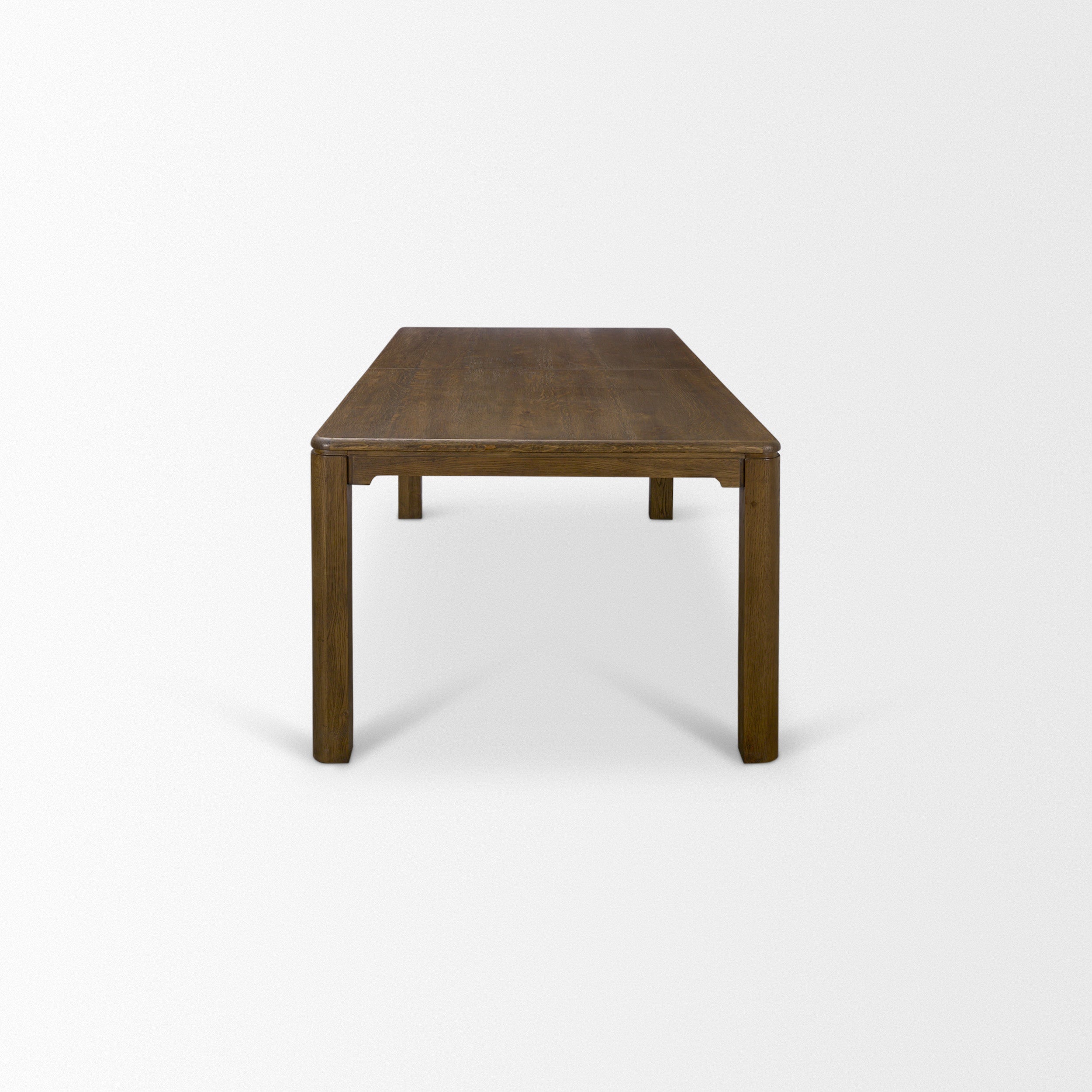 Kendrix 84" Dark Brown Oak Wood Extendable Rectangular Dining Table-thumbmail-6