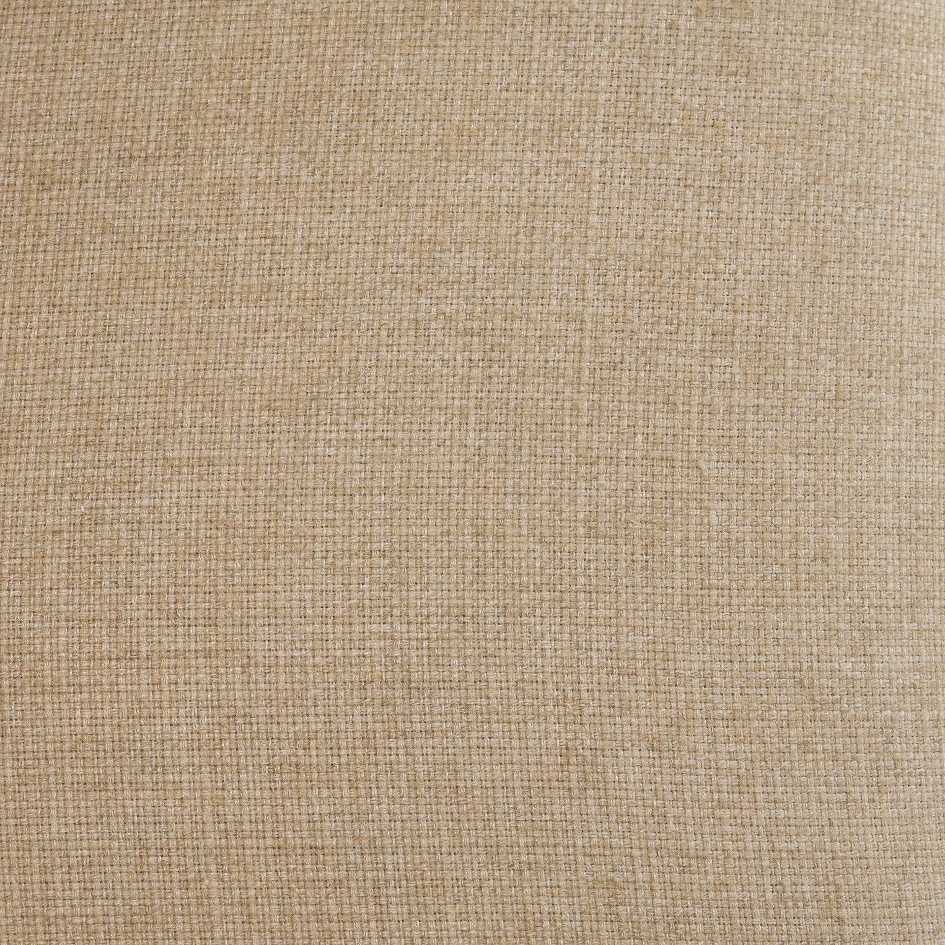 blonde Indian mango wood frame, triangular leg design, a curved cane back, and a padded natural linen seat.