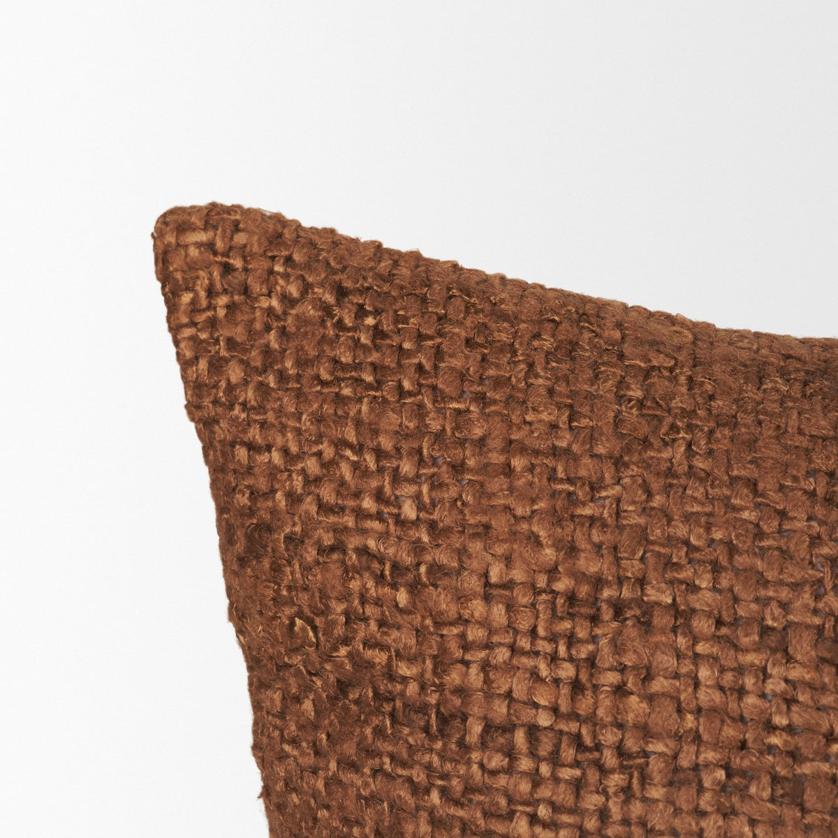 Lowen 22x22 Square Copper Rust Woven Decorative Pillow-thumbmail-2